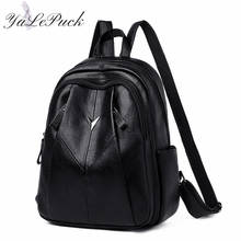 2020 New Luxury backpack women pu leather backpack anti-theft travel backpack fashion school bags shoulder bags mochila feminina 2024 - buy cheap