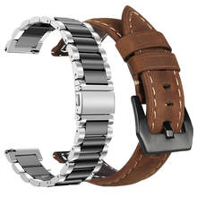Conjunto de correa de reloj para samsung galaxy watch active 2, 40mm, 44mm, 20mm, 22mm, pulsera para gear s3/galaxy watch de 46mm 2024 - compra barato