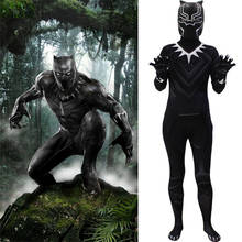 Kids Adult Men Women Black Panther Costume Cosplay Children Cosplay Costume Jumpsuit Bodysuit Halloween Party 2024 - buy cheap
