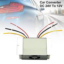 Convertidor reductor de potencia para coche y camión, adaptador regulador de voltaje de alta calidad, DC 24V a 12V 15A, 1 unidad 2024 - compra barato