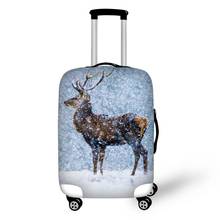 Animal Elk Print Travel Accessories Suitcase Protective Covers 18-32 Inch Elastic Luggage Dust Cover Case Stretchable 2024 - buy cheap