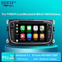 Android 11 8 CORE/4 CORE 4G/2G RAM DSP IPS 2 din Car DVD GPS for FORD Focus S-MAX Mondeo C-MAX Galaxy RADIO PLAYER SCREEN AUDIO 2024 - buy cheap