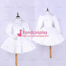 fondcosplay adult sexy cross dressing sissy maid short Dress Gothic Lolita Punk White heavy Pvc Dress Costume Custom-made[G535] 2024 - buy cheap