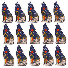 10PCS Wolf Shape Outdoor Hiking Patch Embroidered Patches For Clothing Iron On Clothes Punk Stickers Clothing DIY Applique Badge 2024 - buy cheap