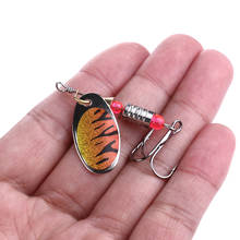 6.4CM-5.1G Artificial bait Spoon Lure Metal Spinner Fishing Lures Pesca Fishing Tackle Spinner Bait 6# Hook 2024 - buy cheap