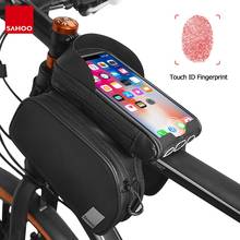 Sahoo Bike Bag Touchscreen Bicycle Front Frame Top Tube 6.5in Mobile Phone Bag Double Pannier Pack For Bike Accessories 2024 - buy cheap