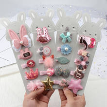 Fabric Boutique Child Hairpin Cute Crown Bow Hair Clips Hair Accessories Girls Cartoon Bangs Clip Don't Hurt Hair Birthday Gifts 2024 - buy cheap