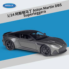 Welly-modelo de coche de aleación Aston Martin DBS Superleggera, 1:24, vehículos de juguete, colección de regalos, transporte tipo no remoto 2024 - compra barato