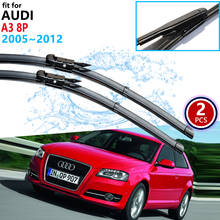 Car Wiper Blades for Audi A3 8P 2005~2012 Front Windscreen Windshield Wipers Stickers 2006 2007 2008 2010 2011 Car Accessories 2024 - buy cheap