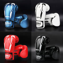 2019 New Hot Adults kids Women/Men Boxing Gloves Leather MMA Muay Thai Boxe De Luva Mitts Sanda GYM Equipments 8 10 12 6 OZ boks 2024 - buy cheap