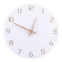 29cm Nordic Style Fashionable Simple Silent Wall Clocksfor Home Decor Pure White Type Wall Clock Quartz Modern Design Timer 2024 - buy cheap