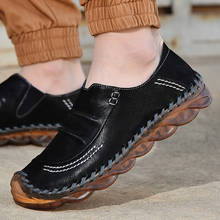 Men Loafers Shoes Spring Summer Soft Genuine Leather Business Men Moccasins Shoes Breathable Slip on Driving Shoes 2024 - buy cheap