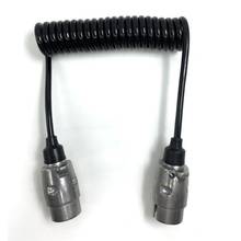 7-Pin Trailer Plug Light Signal Connector 7 Way Male Plug Spring Cable 2024 - buy cheap
