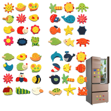 12pcs/lot Random Wooden Refrigerator Magnet Fridge Stickers Animals Cartoon Colorful Cute Kids Toys for Child Baby Educational 2024 - buy cheap
