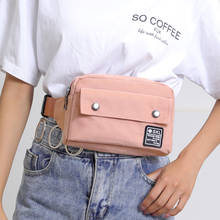Women Large Waist Bag Leisure Fanny Pack Multifunctional Shoulder Bags Sport Chest Bag Fashion Money Phone Canvas Belt Bag Purse 2024 - buy cheap