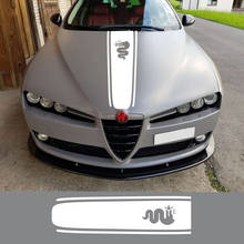 Накладка на капот автомобиля виниловые наклейки в виде Фотообоев c переводными картинками настенные наклейки для Alfa Romeo Giulia Giulietta 159 156 MITO Stelvio 147 Sportiva Duetto GT авто аксессуары 2024 - купить недорого