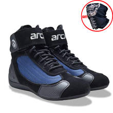 ARCX Men Racing Leather Boots Motorcycle Ankle Shoes Off-road Racing Motorbike Chopper Cruiser Touring Woman short boots 2024 - buy cheap