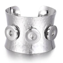 Pulsera de botón a presión para hombre y mujer, brazalete magnético de 18mm, joyería, joyería, 2019 2024 - compra barato