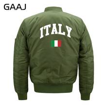 Gaaj "itália bandeira" men bomber jacket exército casual quente grosso pilotos jaquetas casaco famoso designer roupas de marca 6xl 7xl 8xl 2024 - compre barato