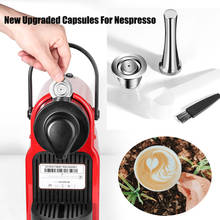 Belr-housewares nova cápsula de café reutilizável atualizada para máquina de café nespresso máquina de café expresso faz creme de café 2024 - compre barato