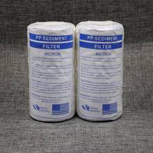 Elemento filtrante para purificador de agua, cartucho de filtro de cuerda enrollada, sedimento PP de 5 pulgadas y 50 micras, reemplazo de filtro de hilo PP, 2 unids/lote 2024 - compra barato