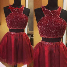 Little Short Homecoming Dresses Plus Size Two 2 Piece 8th Grade Prom Dresses Junior High Cute Cocktail Formal Dresses 2024 - buy cheap