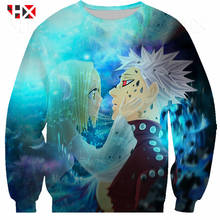 HX Newest Anime Nanatsu No Taizai The Seven Deadly Sins Dragon Personality 3D Print Harajuku Sweatshirt Hoodie Unisex Tops HX264 2024 - buy cheap