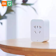 Умная розетка Xiaomi Mijia 2, шлюз с Bluetooth, Адаптер беспроводного дистанционного управления для включения и выключения, работает с приложением Mihome 2024 - купить недорого