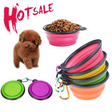 Pet Bowl Folding Silicone Travel Dog Bowls Walking Portable Water Bowl Dogs Cat Bowls Pet Eating Dishes Pet Accessories Cocina 2024 - buy cheap