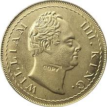 Índia-Mohur 2-William IV Padrão Britânico 1835 moedas cópia 31mm 2024 - compre barato
