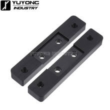 Placas de alumínio para impressora 3d, 2 peças, durável, metal preto, viga c, sistema de trilho linear, máquina aberta 2024 - compre barato