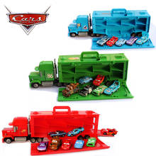 Disney pixar 3 relâmpago tio mcqueen caminhão modelo pode acomodar carro transporte recipiente caminhão brinquedo crianças brinquedo carro presente 2024 - compre barato