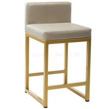 1000 Jewellery Shop Dedicated Stool Checkout Counter Back Metal High Chair Gold Shop Counter Bar Chair 2024 - buy cheap