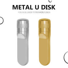 Pequena pen drive de metal usb 2.0, pen drive de metal, memória rápida 16gb 8gb 32gb 64gb 128gb em massa 2024 - compre barato