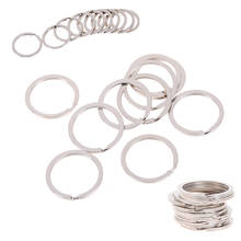 10 Pcs / Lot Brand New 1.5* 25mm DIY Key Ring Metal Silver Nickel Split Key Ring Keyring Connectors Stainless Steel 2024 - buy cheap