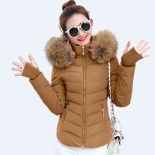Winter Female Jacket 2020 Hooded Winter Coat Fake Fur Collar Parkas Woman Plus size  Winter Jacket Women Short Down Jacket 2024 - buy cheap