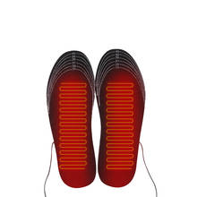 1 пара USB стельки для обуви с подогревом, согревающие стельки для ног, теплые носки, коврик, зимние уличные спортивные стельки, Теплые Зимние Стельки 2024 - купить недорого