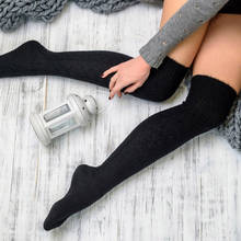 Fashion Cute Women Girls Kawaii Lolita Cotton Long Sexy Black Thigh High Stocking Anime Cosplay Over Knee Socks#p9 2024 - buy cheap