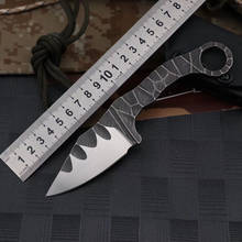 Cuchillo de hoja fija de acero DC53 para exteriores, herramientas de acampada, caza, supervivencia en el desierto, cuchillos tácticos portátiles con funda K, herramienta EDC 2024 - compra barato