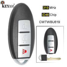 KEYECU-mando a distancia para Infiniti FX35 FX45, 315, 2005 MHz, Chip ID46 CWTWBU619, 2 + 1, 3 botones, 2006, 2007, 2008 2024 - compra barato