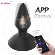 Vibrador Anal grande con Control remoto para hombres, Juguetes sexuales con tapón Anal de silicona inteligente, masaje de próstata, con aplicación Bluetooth, GS0424 2024 - compra barato