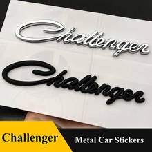 Emblema de metal 3D para coche, pegatina para Dodge Challenger, modelo de coche, parte trasera, maletero, letras, logotipo, pegatinas cromadas, accesorios 2024 - compra barato
