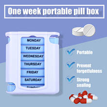 Weekly Storage Organizer Box One Week Seven-layer Portable Pill Box Tablet Container Medicine Box Organizer 2024 - buy cheap