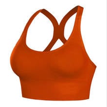 2021 New Sports Bra High Impact Support Woman Push-up Sexy Beautiful Back Yoga Padded Crop Top Workout Gym Running Underwear 2024 - buy cheap