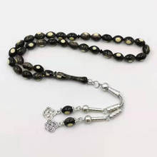 Черная смола Tasbih мужской браслет 33 prayerbeads Исламский подарок для мужчин модные четки Kuwait masbaha новый дизайн Misbaha Четки 2024 - купить недорого