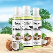 Disaar 100% natural orgânico virgem óleo de coco corpo e rosto massagem melhor cuidados com a pele massagem relaxamento óleo controle produto 2024 - compre barato
