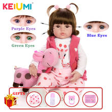Реалистичная кукла-реборн KEIUMI, горячая распродажа, с тканевым наполнителем, с жирафом, для малышей, подарки на день рождения, Рождество 2024 - купить недорого