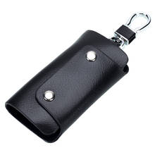 Genuine Leather Key Wallets Women Hasp Keychain Covers Hasp Key Case Bag Men Key Holder Housekeeper Keys Organizer Rivets 2024 - buy cheap