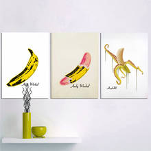 Waterproof Art Canvas Print Poster Popular Andy Warhol Banana Painting Art Print Wall Decor Home Canvas Painting Wall Unframed 2024 - buy cheap