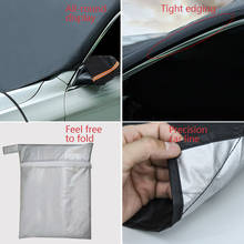 Car Windshield Snow Cover Winter Ice Frost Guard Magnetic Sunshade Protector Cover Car Front Windscreen Covers 2024 - buy cheap